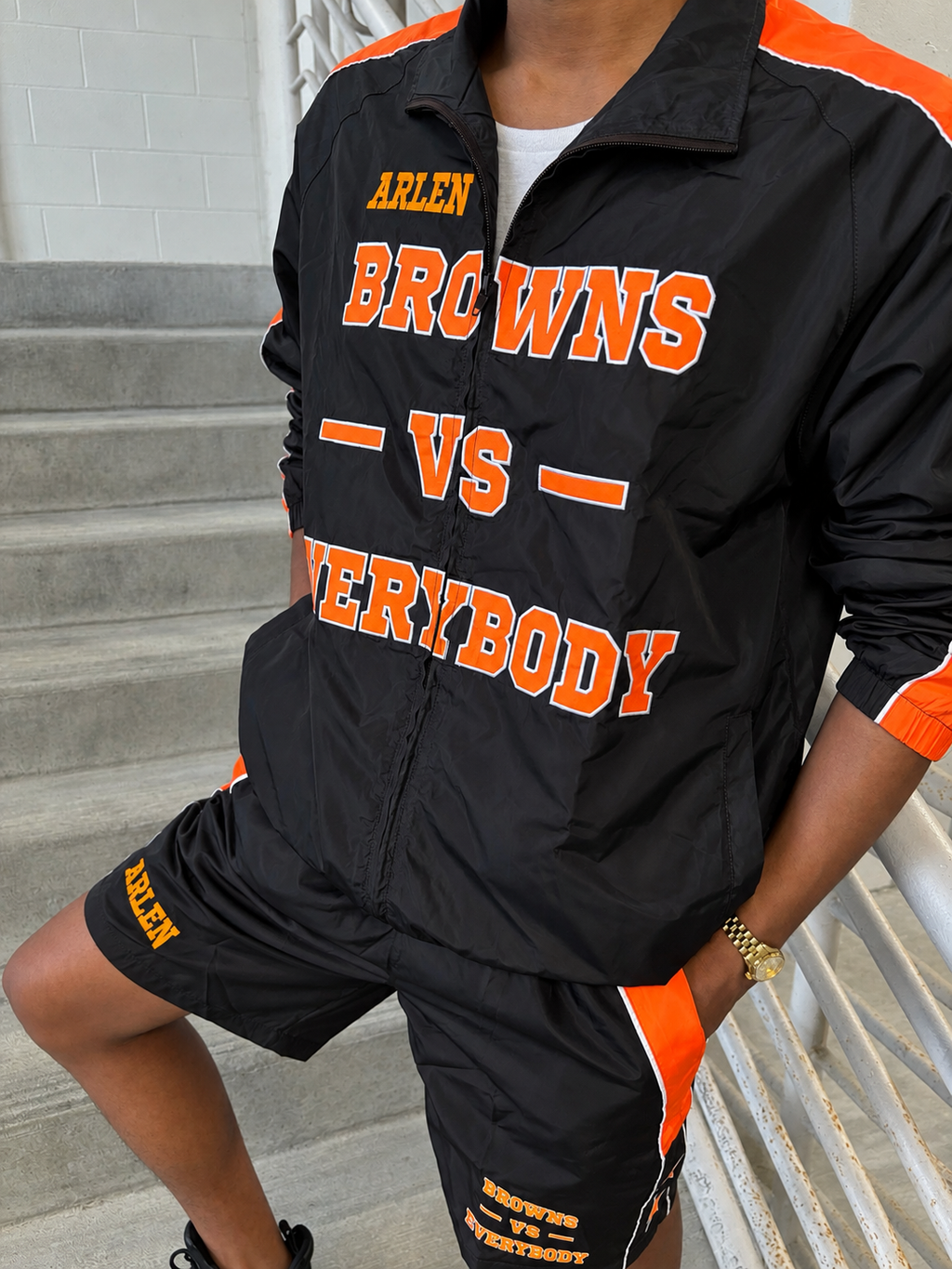 PRE ORDER Browns VS Everybody Nylon Jacket and Short Set