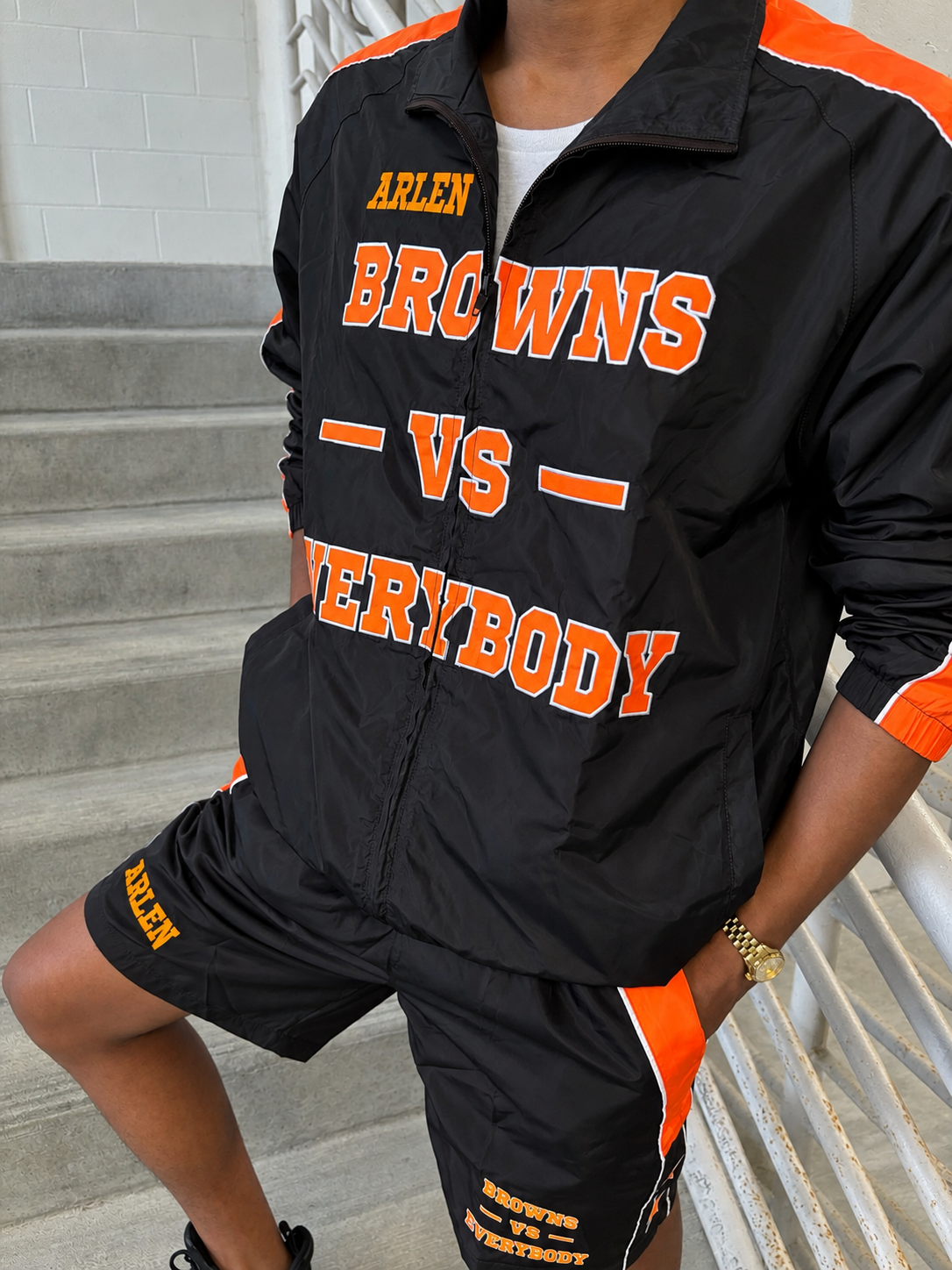 PRE ORDER Browns VS Everybody Nylon Jacket and Short Set